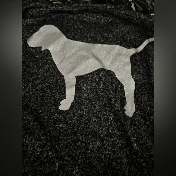 PINK Grey Long Sleeve Tee Size L - Picture 6 of 7